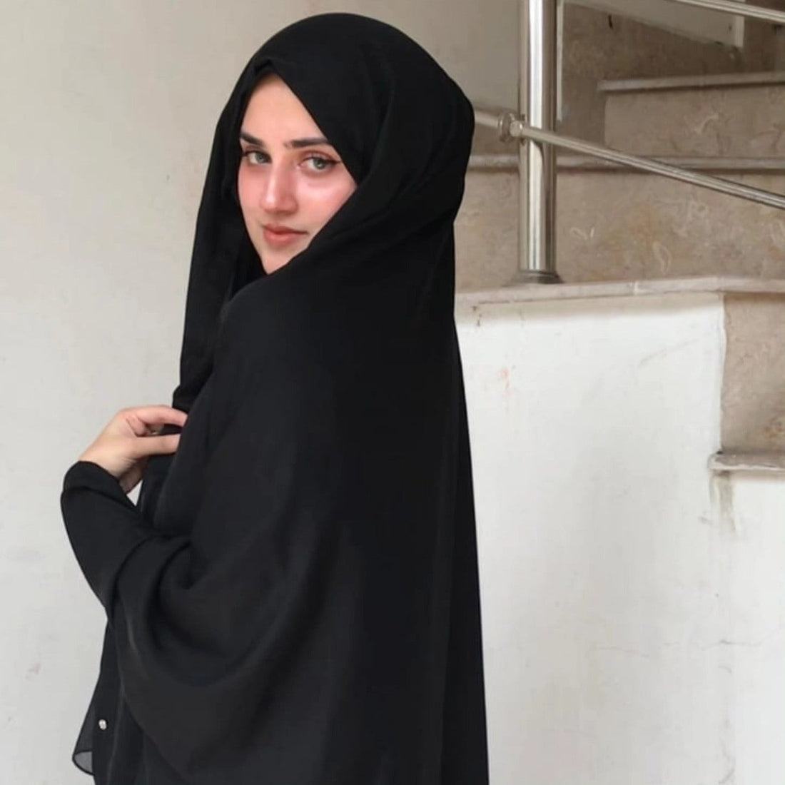 Irani Front Open Chadar Abaya