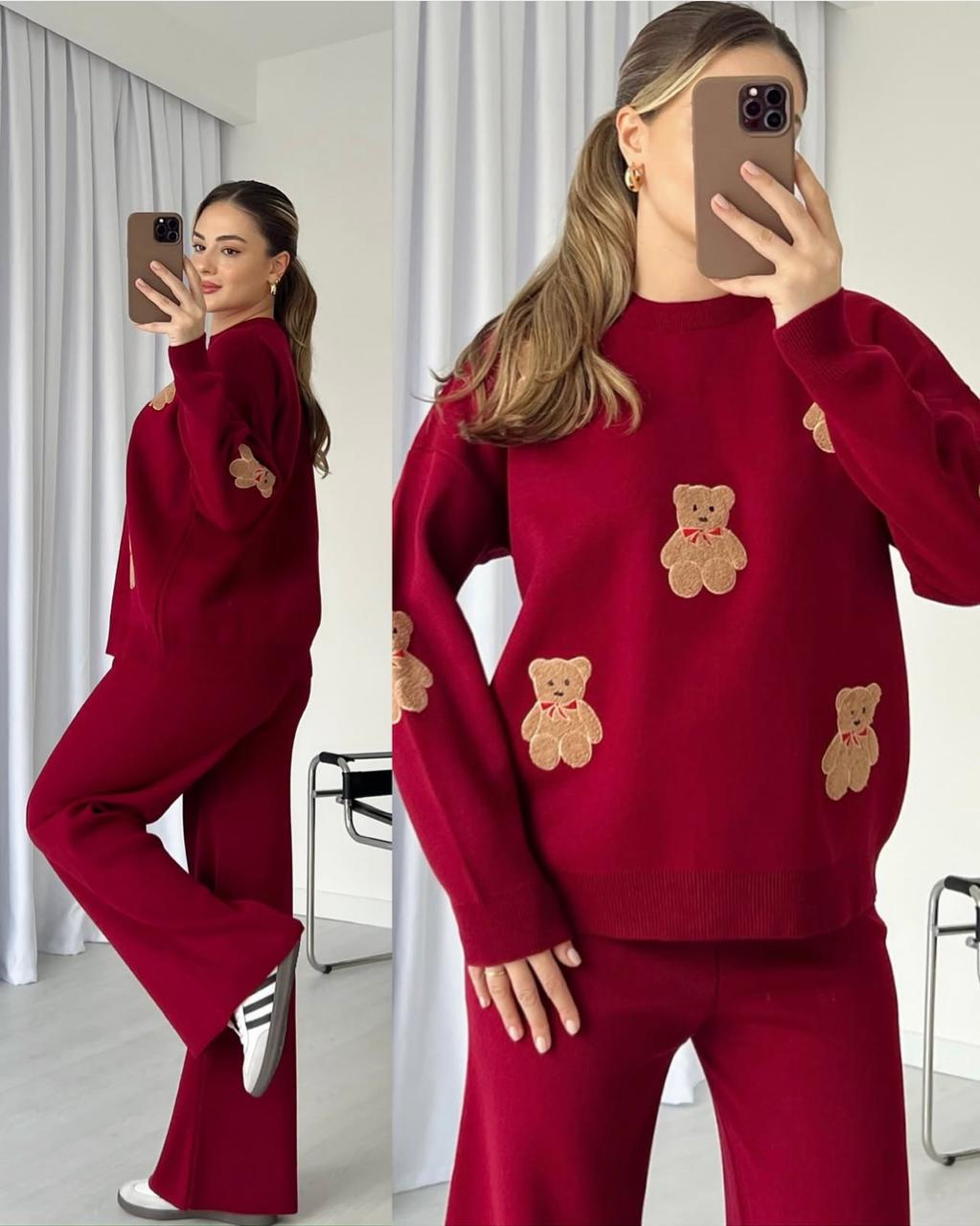 Teddy Bear Fleece 2pc Suit